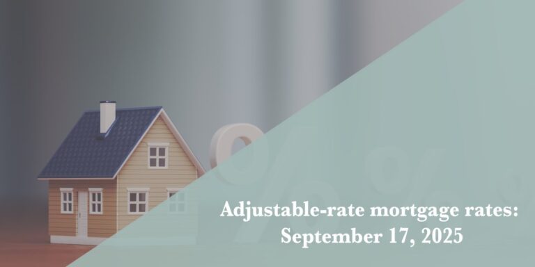 Current ARM mortgage rates report for Sept. 17, 2025